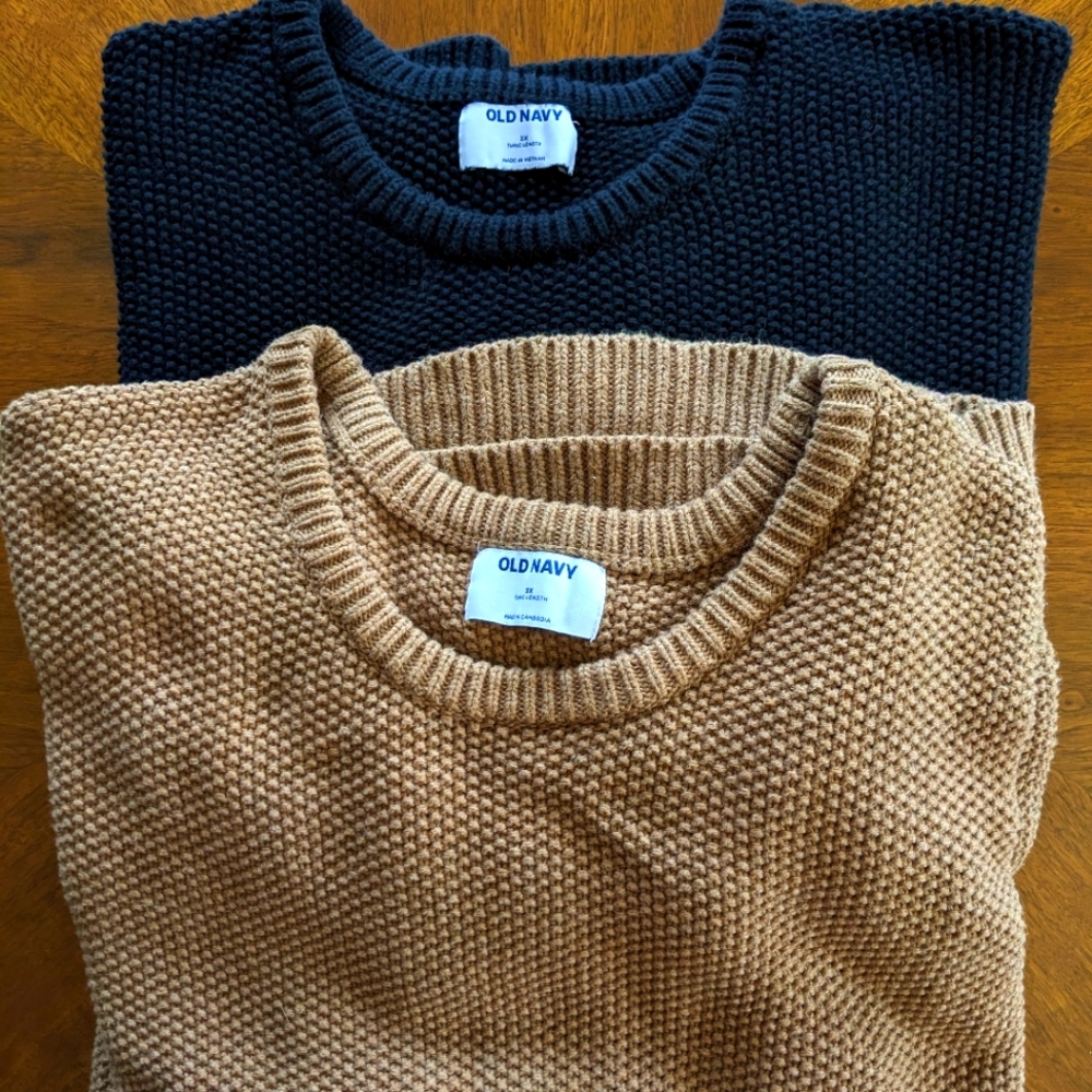2 - Old Navy Textured Knit Sweaters